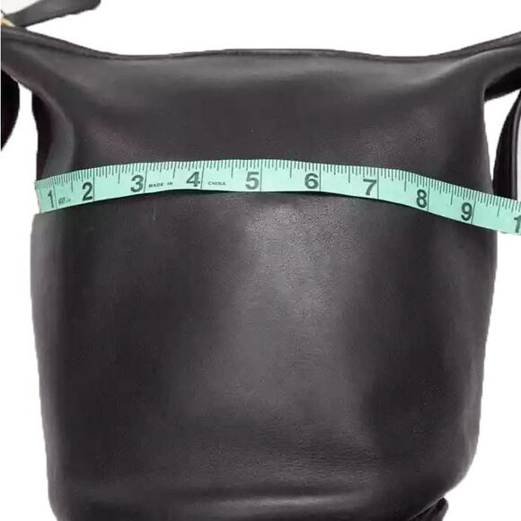 Vintage Coach Helen Berg's Legacy Black Leather Bucket Purse 9953 - Picture 9 of 11
